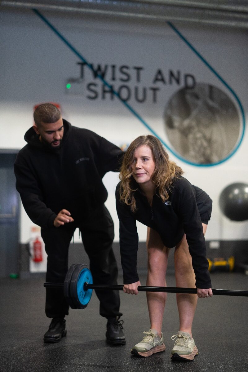 Coaching a personal training session